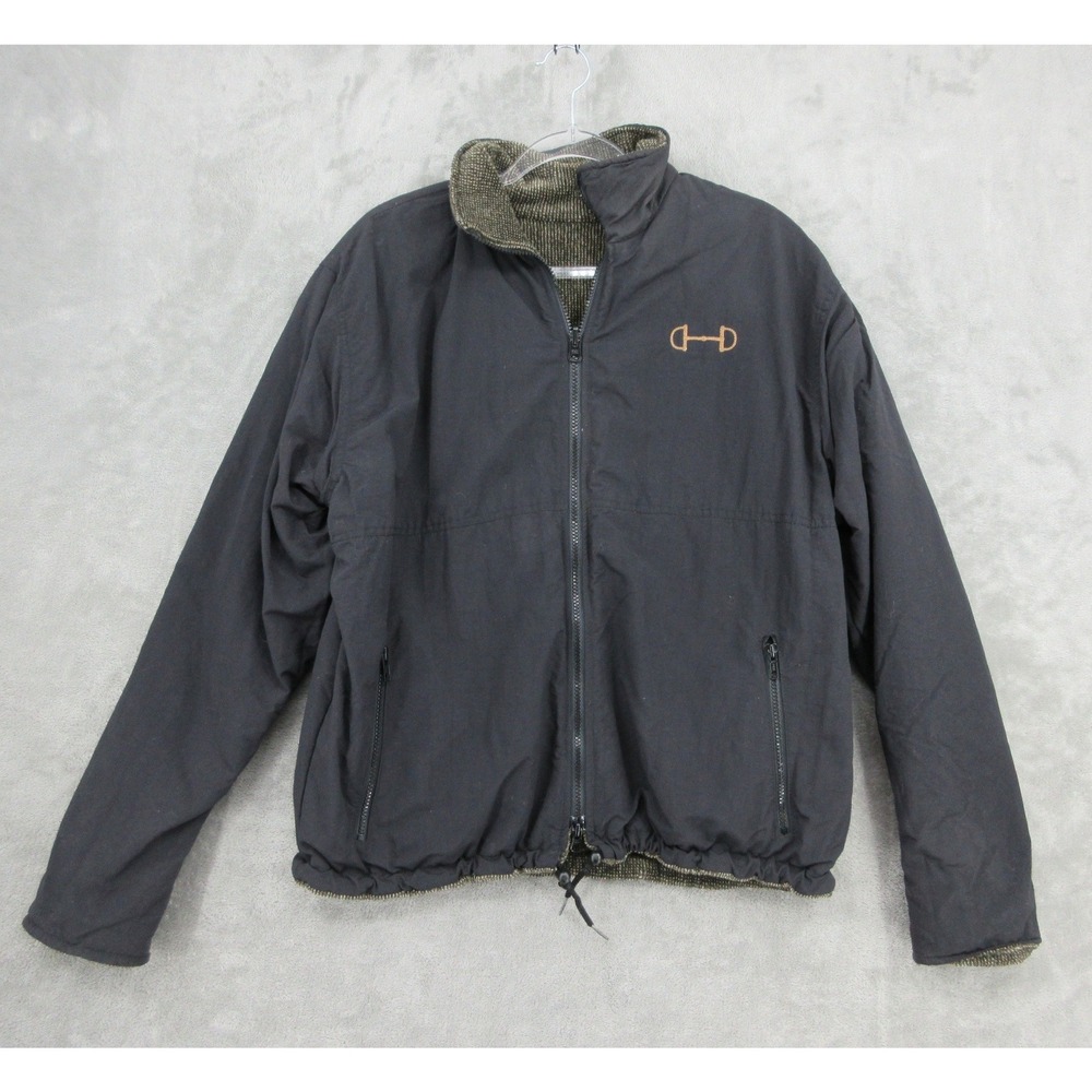 EQ Jacket Womens Size M Reversible Polartec Fleece Equestrian Full Zip Outdoor